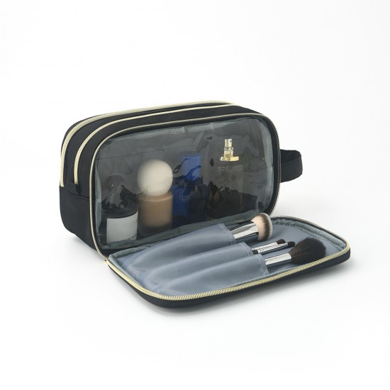 Feihong cross-border embroidered lettering cosmetic bag, Amazon waterproof, portable toiletry bag, large capacity, portable storage bag