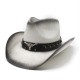 Western cowboy hat, spring and summer, horseback riding, beach, and vacation hat, hard straw hat for sun protection