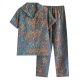 New women's nightdress, pure cotton double-layered crepe, long-sleeved, thin bath skirt, loose spring and summer pajamas, all-cotton loungewear set New women's nightdress, pure cotton double-layered crepe, long-sleeved, thin bath skirt, loose spring and summer pajamas, all-cotton loungewear set