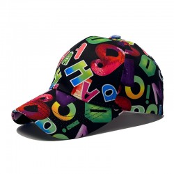 Women's peaked caps, new spring and summer styles, Japanese and Korean-style, flattering small sun hats, colorful lettered baseball caps for women.