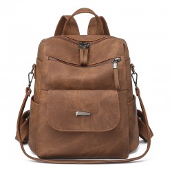 Cross-border Korean-style large-capacity women's backpack, PU women's backpack