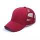 New cross-border summer plain mesh baseball caps, solid-color mesh caps for men and women, and hip-hop caps.