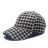 Autumn and Winter Wool Plaid Retro Millennial New, fashionable, warm, and stylish British-style baseball caps for men and women, factory wholesale.