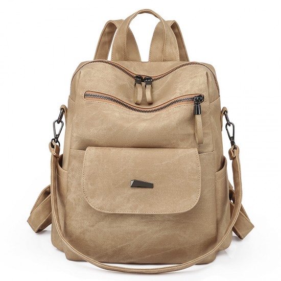 Cross-border Korean-style large-capacity women's backpack, PU women's backpack Cross-border Korean-style large-capacity women's backpack, PU women's backpack