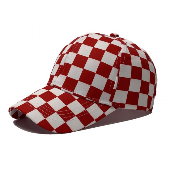 Cross-border new sports baseball cap, a stylish, unisex checkerboard peaked cap, a trendy outdoor sun protection hat. Cross-border new sports baseball cap, a stylish, unisex checkerboard peaked cap, a trendy outdoor sun protection hat.