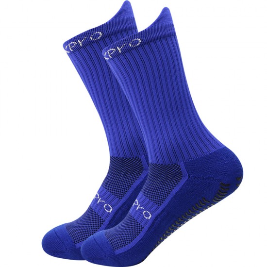 Non-slip training mid-length football socks Thickened sweat-wicking, mid-calf men's sports socks with a towel sole for competition, breathable and non-slip.