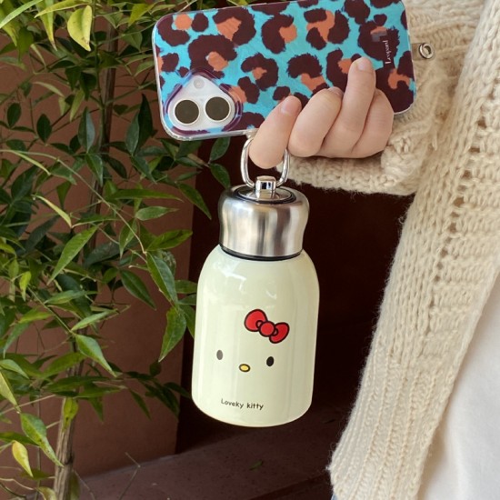 Niche Creative Furry Overalls Tilted Teddy Bear Plush Charm Coffee Bear Soothing Keychain