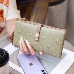 Lianbu new style Women's long wallet, large capacity, multifunctional phone bag, stylish printed clutch, wallet, purse