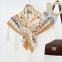 Korean cashew flower fashionable and elegant thin 90cm small square scarf for women, professional decorative scarf, dual-use shawl for outerwear