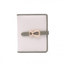 New Cross-Border Short Wallet, Simple and Contrast-Color Women's Fashionable Closure Folding Multifunctional Coin Purse