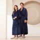 Thick, warm flannel couple's bathrobe for women, long, winter coral fleece bathrobe for men, plus size (200 catties).