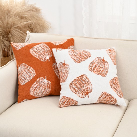 Cross-border Halloween pumpkin jacquard pillowcases Faux wool sofa and bedroom headboard cushion covers; Light luxury French-inspired wind chime vintage Dutch velvet pillows, living room sofa cushions, model room cushion covers; Sunflower pillows, ins-sty Cross-border Halloween pumpkin jacquard pillowcases Faux wool sofa and bedroom headboard cushion covers; Light luxury French-inspired wind chime vintage Dutch velvet pillows, living room sofa cushions, model room cushion covers; Sunflower pillows, ins-sty