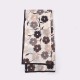 Faux cotton and linen silk scarves for women, fashionable, thin, pastoral style, floral print, high-end, elegant shawls for spring and summer