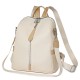 Korean Style Fashionable Casual Travel Backpack, Simple, Retro Women's Backpack, Outdoor, Large Capacity, Multipurpose Shoulder Bag