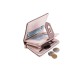 Prettyzys/Pretty's new simple zipper and buckle short women's wallet, contrasting color, large capacity wallet