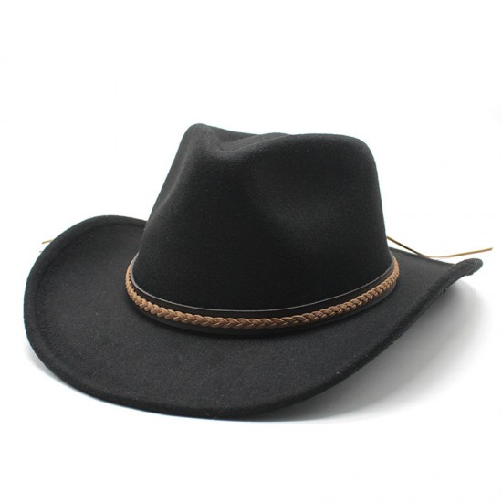 European and American autumn/winter new retro black woolen jazz hat, fashionable and stylish felt jazz hat for men and women.