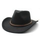 European and American autumn/winter new retro black woolen jazz hat, fashionable and stylish felt jazz hat for men and women.