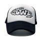New foreign trade caps featuring English lettered embroidered baseball caps, fashionable and versatile, breathable couples' mesh hats, and trucker hats.