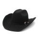 New top hat, European and American punk-style wide-brimmed hat, riding hat for men and women, western cowboy bag 9.5cm brim hat with a rolled brim New top hat, European and American punk-style wide-brimmed hat, riding hat for men and women, western cowboy bag 9.5cm brim hat with a rolled brim