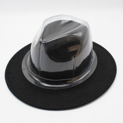 PVC plastic hat holders, round top flat hats.