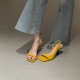 Women's square-toed, open-toe sandals, summer French-style, stiletto, slingback black high heels with skirts. Women's square-toed, open-toe sandals, summer French-style, stiletto, slingback black high heels with skirts.