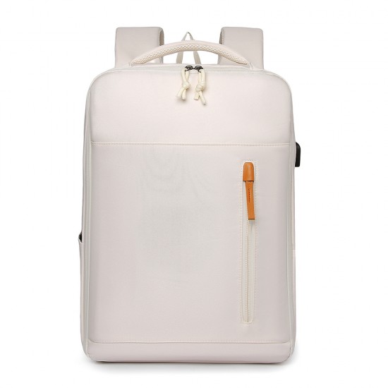 Large-capacity student backpacks, women's backpacks, solid-color, simple men's travel backpacks, short-distance business trip carry-on luggage