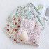 Spring and summer women's pajamas, pure cotton washed cotton couple's plaid trousers, loose, soft loungewear set.