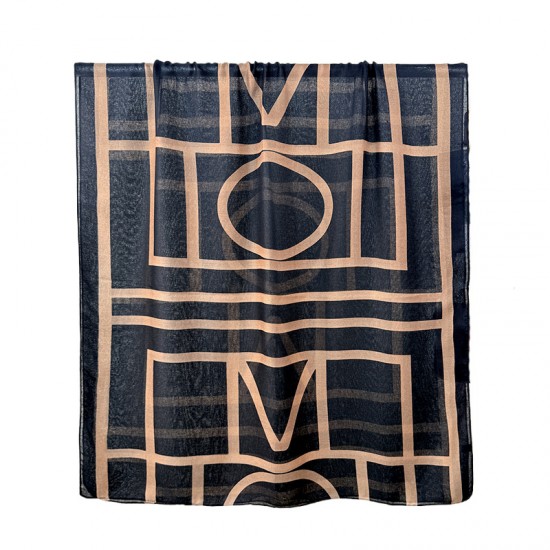 Spring and autumn hot sale A classic retro cotton and linen scarf with a simple design and print, suitable for air-conditioned rooms.