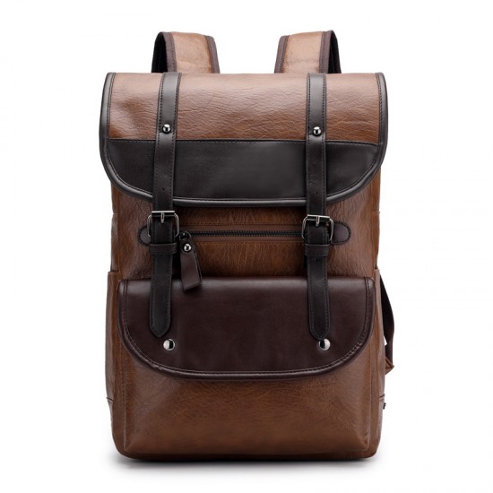 New cross-border men's backpacks, trendy retro men's business laptop backpacks, large-capacity waterproof leather travel backpacks New cross-border men's backpacks, trendy retro men's business laptop backpacks, large-capacity waterproof leather travel backpacks