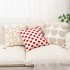 INS solid color shampoo-colored cotton and linen wrinkled pillow covers for office sofa and lumbar support.