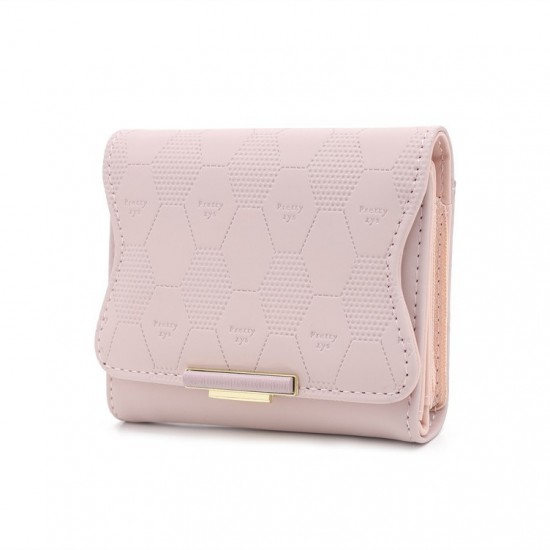 2025 new women's short wallet, Japanese and Korean style, small, fresh, folding, zippered, multifunctional student coin purse, in stock.