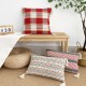 INS solid color saffron colored cotton and rowan flower throw pillowcases, handmade. Office sofa and chair lumbar pillows INS solid color saffron colored cotton and rowan flower throw pillowcases, handmade. Office sofa and chair lumbar pillows