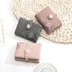 Prettyzys new women's short wallet, Korean-style printed zipper closure, student-style large-capacity wallet
