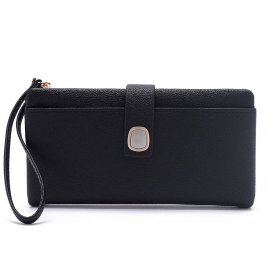 New Long Wallet for Women, Large Capacity Multifunctional Wallet with Full PU Leather Wrist Strap, Luxury Clutch Wholesale New Long Wallet for Women, Large Capacity Multifunctional Wallet with Full PU Leather Wrist Strap, Luxury Clutch Wholesale