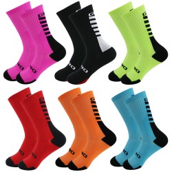 Striped cycling socks, new men's and women's sports casual socks, soccer and basketball socks, running socks