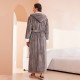 Women's Palm Leaf Print Belted Bathrobe, Men's Summer Thin Absorbent Quick-Drying Nightgown, Swimmable Bath Towel