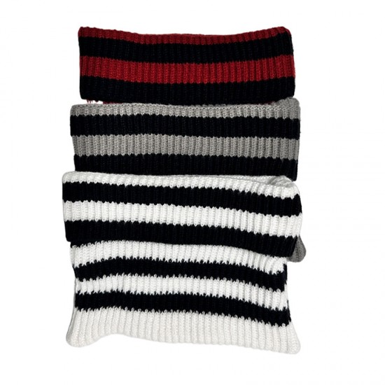 Cross-border new autumn and winter cat-ear knitted hat, Korean-style Instagram-style, cute and versatile striped cow-ear wool hat Cross-border new autumn and winter cat-ear knitted hat, Korean-style Instagram-style, cute and versatile striped cow-ear wool hat