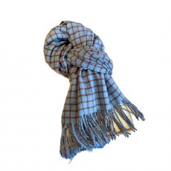 A cross-border red plaid scarf for autumn and winter, thickened and warm for couples, Korean-style New Year retro shawls for wholesale.