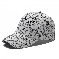 New cross-border fashionable cartoon-printed baseball caps, spring and summer outdoor travel caps, and sun protection caps.