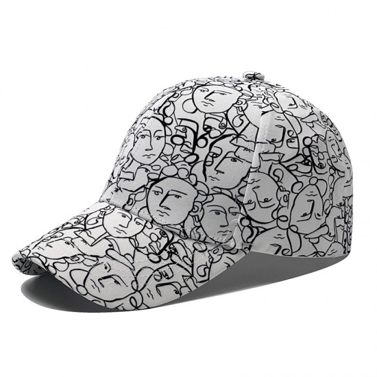 New cross-border fashionable cartoon-printed baseball caps, spring and summer outdoor travel caps, and sun protection caps.