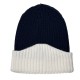 Winter colorblock earmuffs for women, cross-border brimless beanie, versatile and simple men's warm knitted hat, wholesale.
