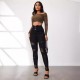 2025 New European and American Cross-Border Super High-Waisted Ripped Jeans: Tight-Leg Slimming Skinny Pants for Women