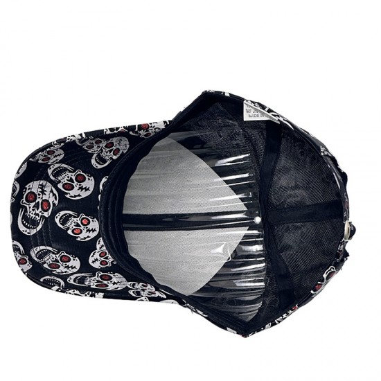 New cross-border baseball cap with skull print, fashionable and versatile, outdoor casual sun hat for men and women. New cross-border baseball cap with skull print, fashionable and versatile, outdoor casual sun hat for men and women.