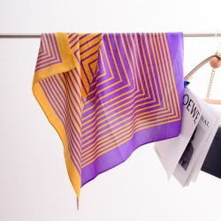 2025 New Silk Square Handkerchief, Trendy Retro Gradient Color, 70s Small Square Handkerchief, Silk Scarf Wrap, Light Luxury Silk Scarf for Women