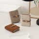 Lianbu 2025 new short wallet, stylish, simple zippered printed multifunctional coin purse