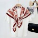 Retro Butterfly print 90*90 square scarf for women, a stylish, niche decorative scarf for Instagram style, easy to match, and a high-end wholesale scarf.