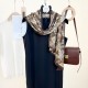 Korean retro, elegant, high-end clothing matching shawls, thin scarves with floral prints for air-conditioned rooms.