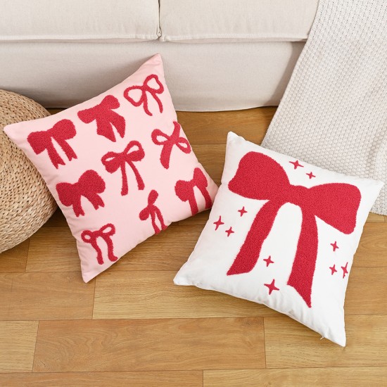 Cross-border INs vintage cotton and linen geometric houndstooth jacquard tassel throw pillowcases for living room home decorations Cross-border INs vintage cotton and linen geometric houndstooth jacquard tassel throw pillowcases for living room home decorations