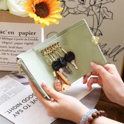 2025 new women's short key case, wallet, fashionable, card holder, bill holder, and key case wholesale.