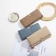 Pruti's new women's wallet, solid color, fresh and stylish PU wallet, simple and versatile European and American style